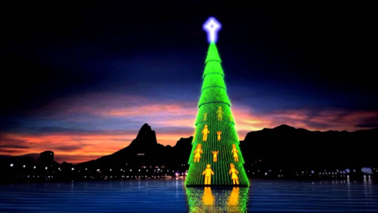 Árvore de Natal Lagoa Rodrigo de Freitas RJ - Laguna