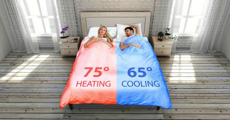 Edredom inteligente regula temperatura para cada lado da cama - Construtora Laguna