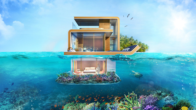 Casa submersa em Dubai - Construtora Laguna