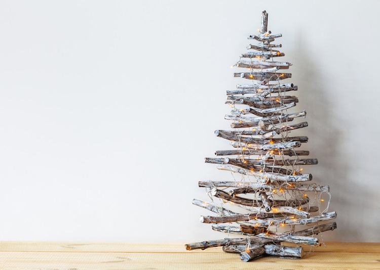 Inspirações para inovar na árvore de Natal - Escandinavo - Construtora Laguna