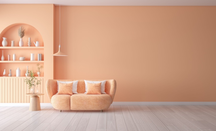 Peach Fuzz como aplicar a cor Pantone 2024 nos interiores